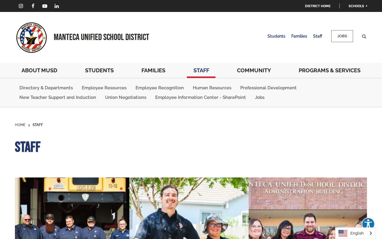 Manteca people directories at the Manteca Unified staff gateway