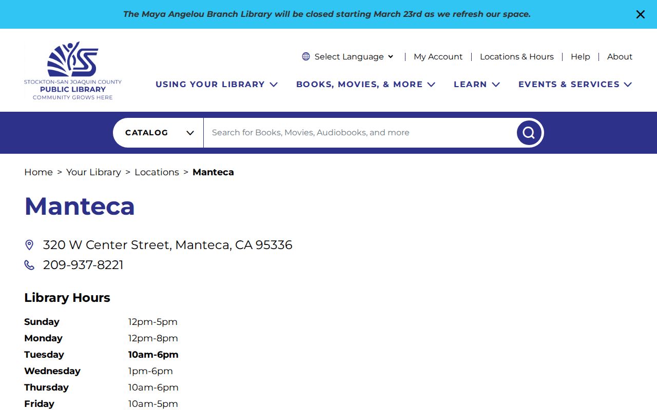 Manteca people directories research at the Manteca Branch Library