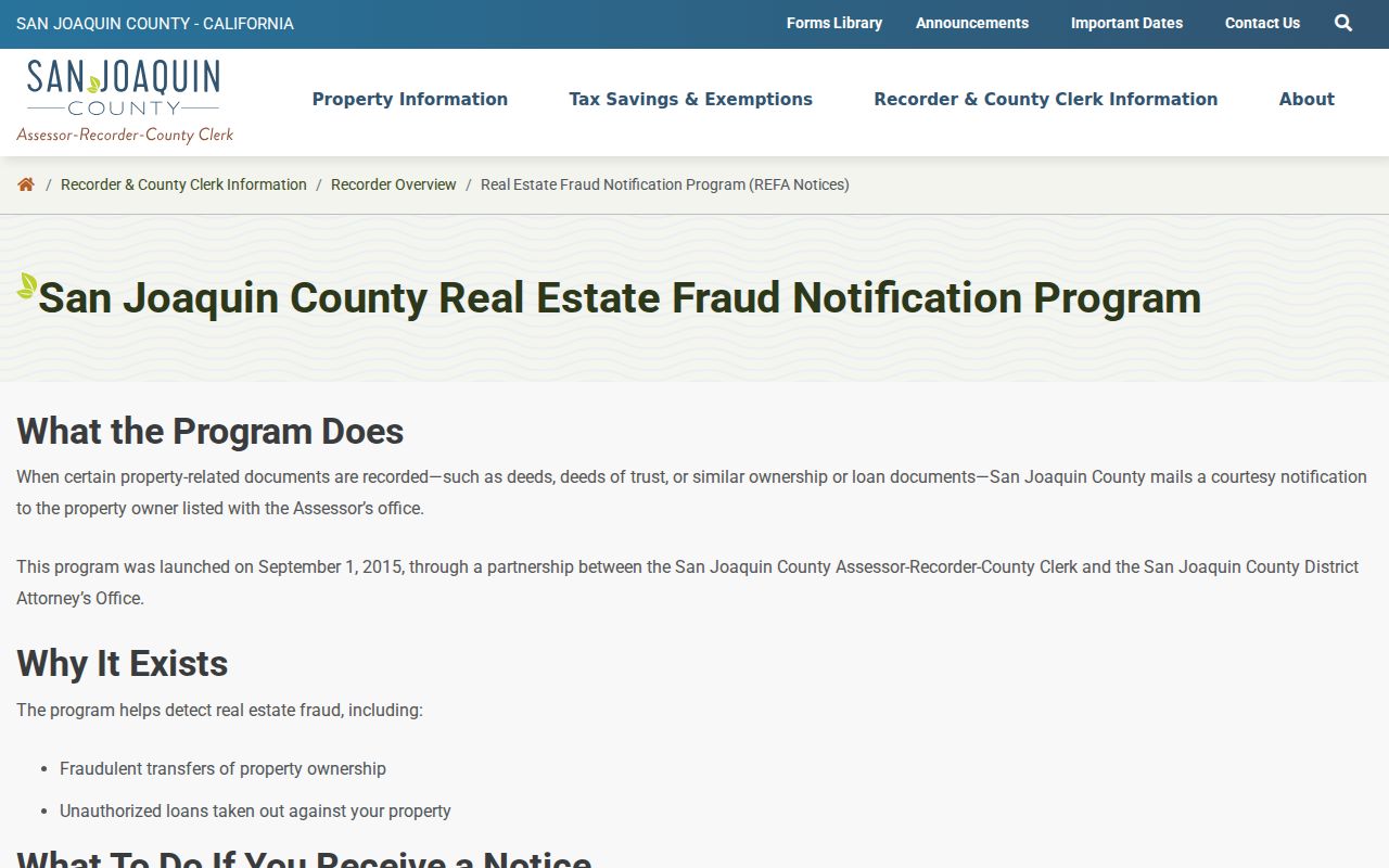 Manteca public records and San Joaquin County real estate fraud alerts